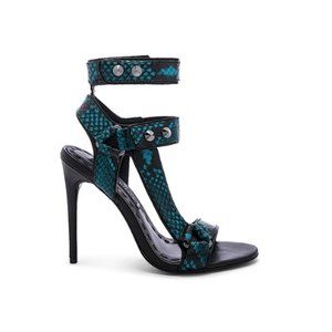 Alice + Olivia Tamryn Snake Heel Sandal